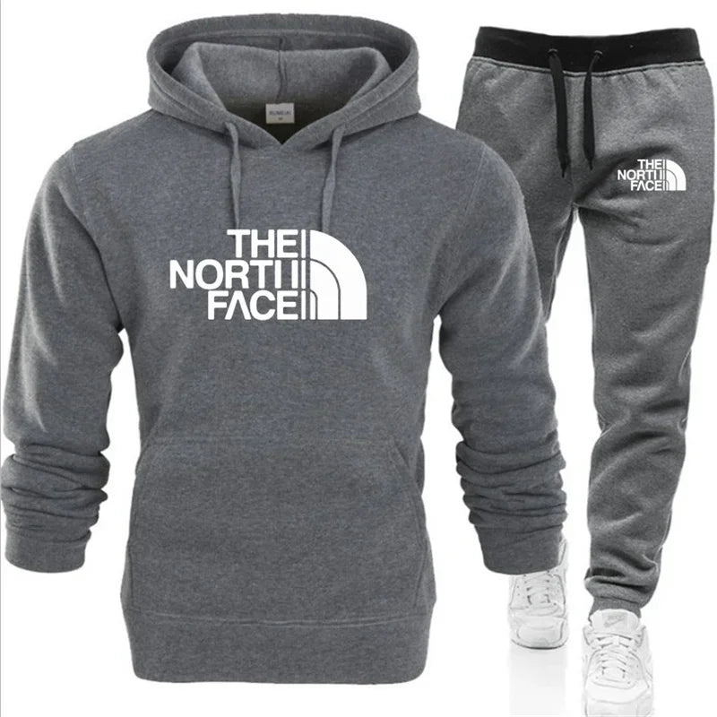 Men's Hooded Sports Shirt and Pocket Pants Regular Fit Outdoor Sports Set