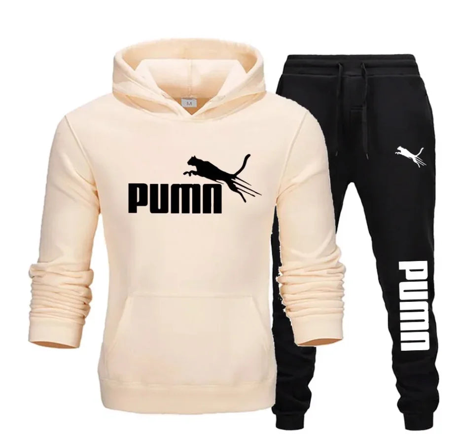 Men's pullover hoodie & pant, PUMA Branded