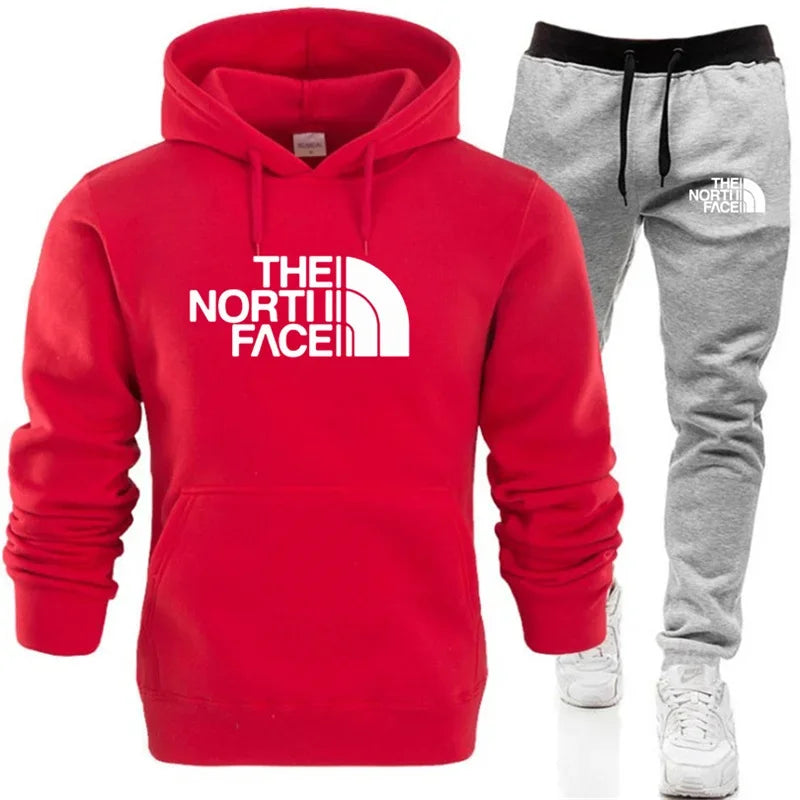 Men's Hooded Sports Shirt and Pocket Pants Regular Fit Outdoor Sports Set