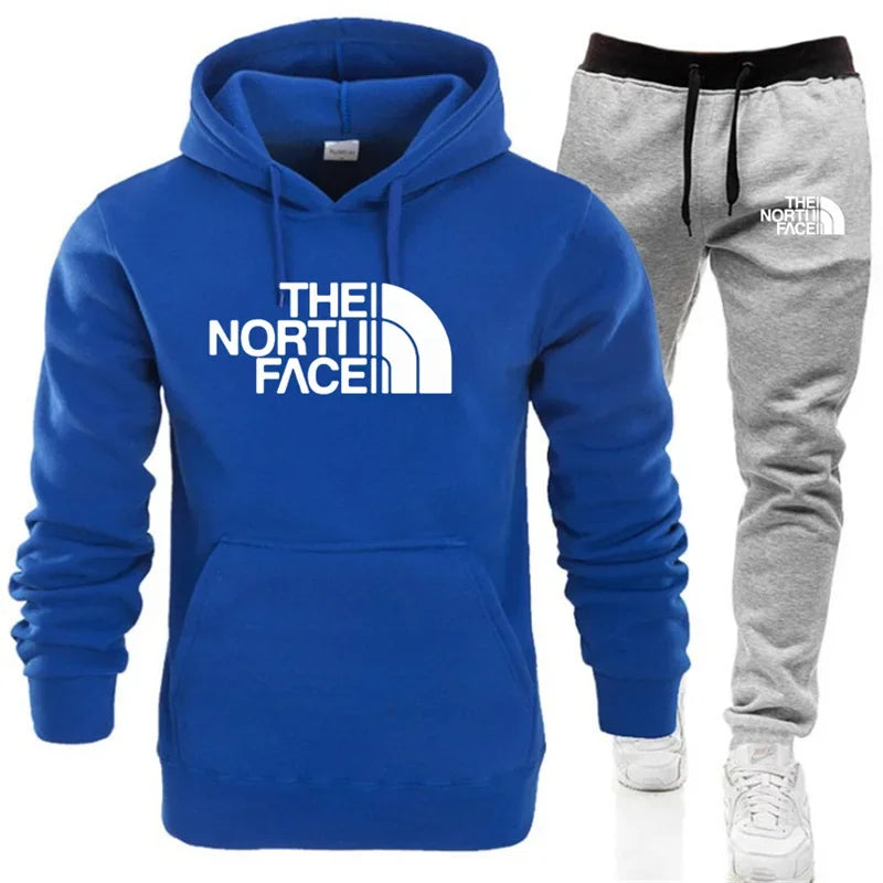 Men's Hooded Sports Shirt and Pocket Pants Regular Fit Outdoor Sports Set